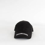 Balenciaga Black Logo Baseball Cap