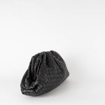 Bottega Veneta Black Intrecciato The Pouch Clutch