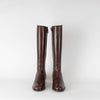 Salvatore Ferragamo Brown Knee High Riding Boots