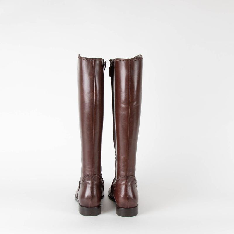 Salvatore Ferragamo Brown Knee High Riding Boots