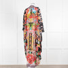 Camilla Multi Floral Oriental Print Beaded Kimono Dress