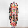 Camilla Multi Floral Oriental Print Beaded Kimono Dress