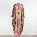 Camilla Multi Floral Oriental Print Beaded Kimono Dress