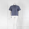 Kenzo Blue Cactus Print Short Sleeve Shirt