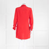 Victoria Beckham Red 3/4 Button Front Blouse