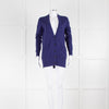 Maison Margiela Purple V Neck Cardigan 100% Cashmere