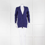 Maison Margiela Purple V Neck Cardigan 100% Cashmere