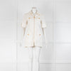 Gucci White Button Front Cotton Safari Dress