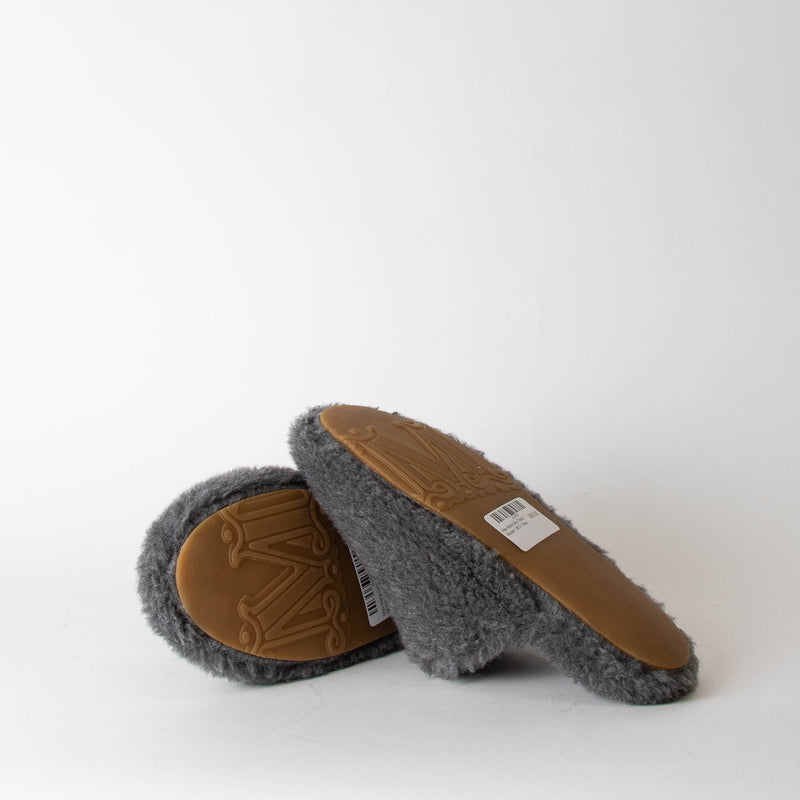 Max Mara Grey Teddy Slipper