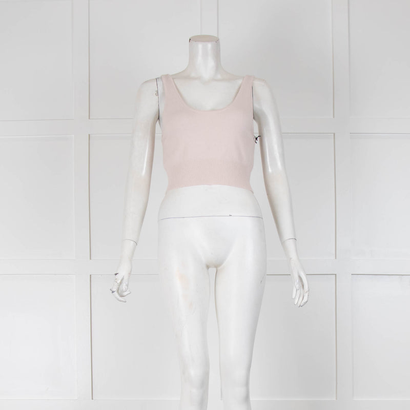 White + Warren Rose Quartz Cashmere Crop Top