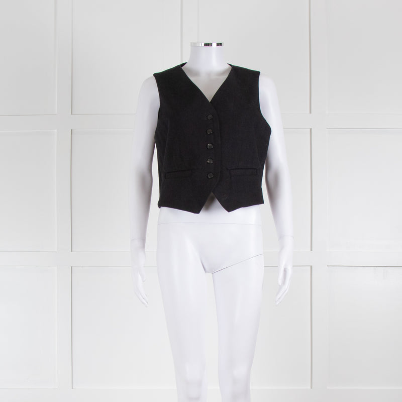 Citizens Of Humanity Black Cotton Waistcoat