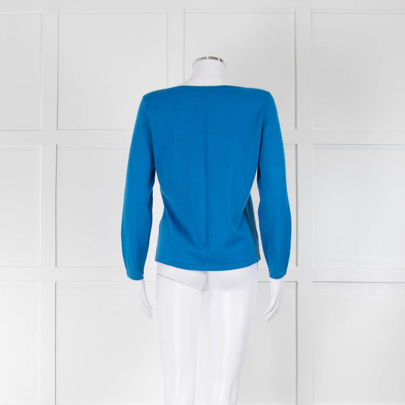 The Fold Bright Blue Fine Cashmere Sweater