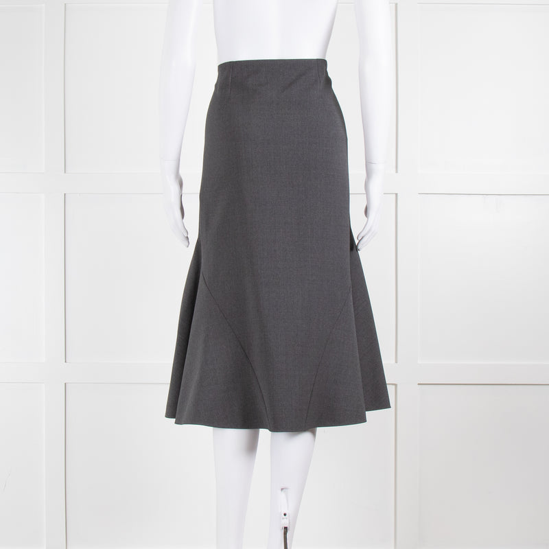 Stella McCartney Grey Fluted Skirt