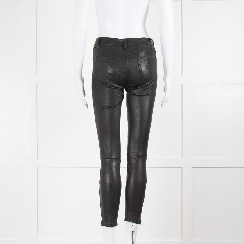 Rag & Bone Black Leather Trousers