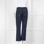 Frame Dark Blue Denim High Waist Straight Leg Jeans