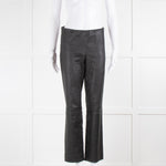 Vince Black Lambskin Pull On Trousers