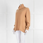 Escada Camel Roll Neck Jumper