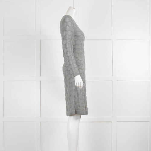 M Missoni Grey with Silver Thread Dress