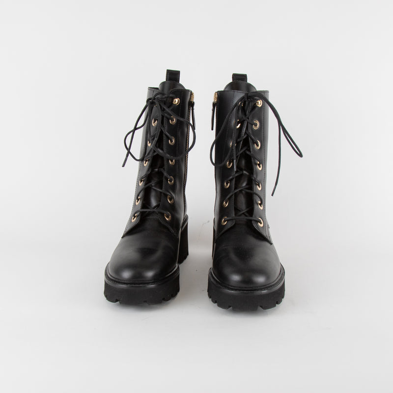 ba&sh Biker Boots With Gold Eyelets