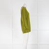Raey Green Light Crew Neck Jumper With Open Back