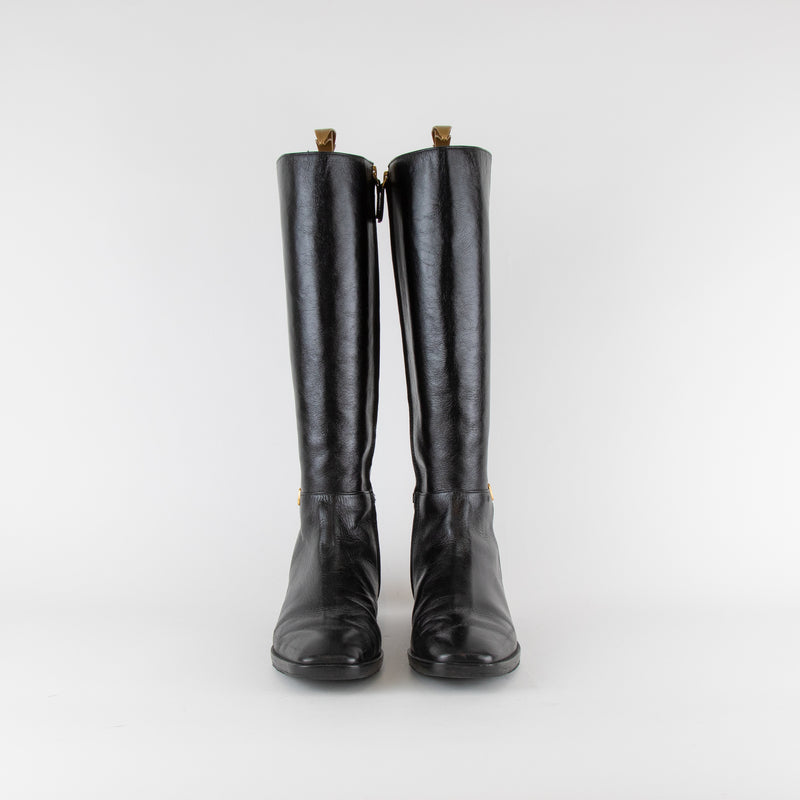 Tory Burch Black Buckle Boot