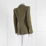 Veronica Beard Khaki Button Up Military Style Blazer