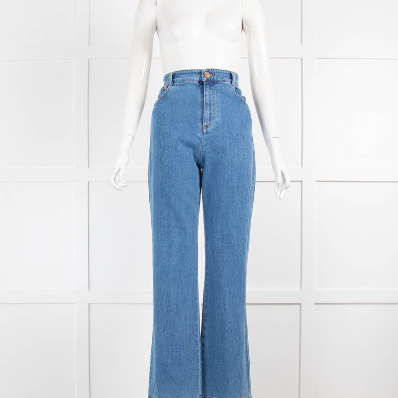 See By Chloe Blue Wide Leg Jean