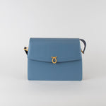 Launer London Blue Yellow Dido Crossbody Bag