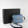 Launer London Blue Yellow Dido Crossbody Bag