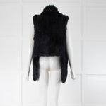 Yves Salomon Navy Fur Gilet