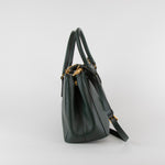 Prada Emerald Green Lux Saffiano Medium Galleria Tote