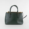 Prada Emerald Green Lux Saffiano Medium Galleria Tote