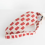 Anya Hindmarch Cream & Red "Slow Down" Sleep Mask