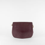 Anya Hindmarch Burgundy Smiley Ebury Satchel Shoulder Bag Burgundy