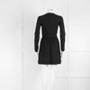 Red Valentino Black Long Sleeve Mini Dress