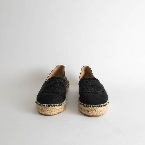 Chanel Satin Cap Toe Espadrilles