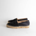 Chanel Satin Cap Toe Espadrilles