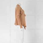 By Malene Birger Camel Cashmere Waterfall Cardigan