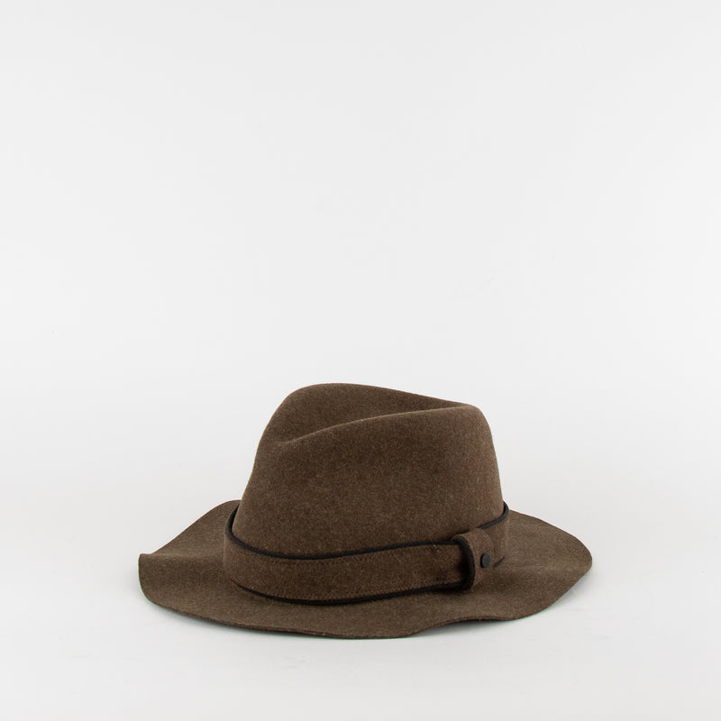 Rag & Bone Khaki Fedora Wool Hat