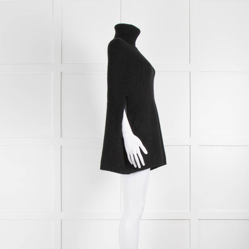 Joseph Black High Neck Cashmere Cape