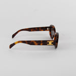 Celine Tortoiseshell Triomphe Sunglasses