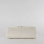 Gucci White Leather Frame Shoulder Bag