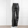 Anine Bing Black Recycled Leather Roy Trousers