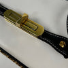 Alexander McQueen Black White Myth Lock Camera Bag