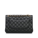 Chanel Black Jumbo Caviar Flap Bag