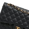 Chanel Black Jumbo Caviar Flap Bag