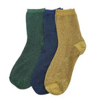 Sixton London Rio Trio of Sparkle Socks in Royale