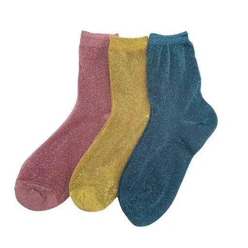 Sixton London Rio Trio of Sparkle Socks in Soiree