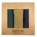 Sixton London Rio Trio of Sparkle Socks in Royale