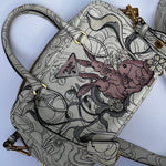 Prada x James Jean Lop Bunny Print Bauletto Bag